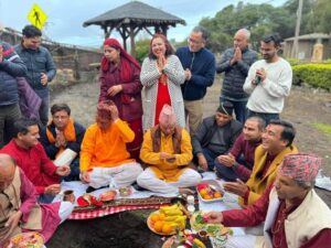 Foundation laying of 'Muktinath Dham Temple' in California
