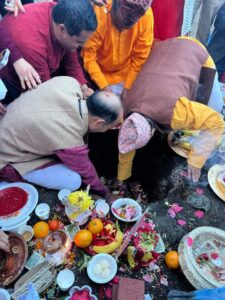Foundation laying of 'Muktinath Dham Temple' in California